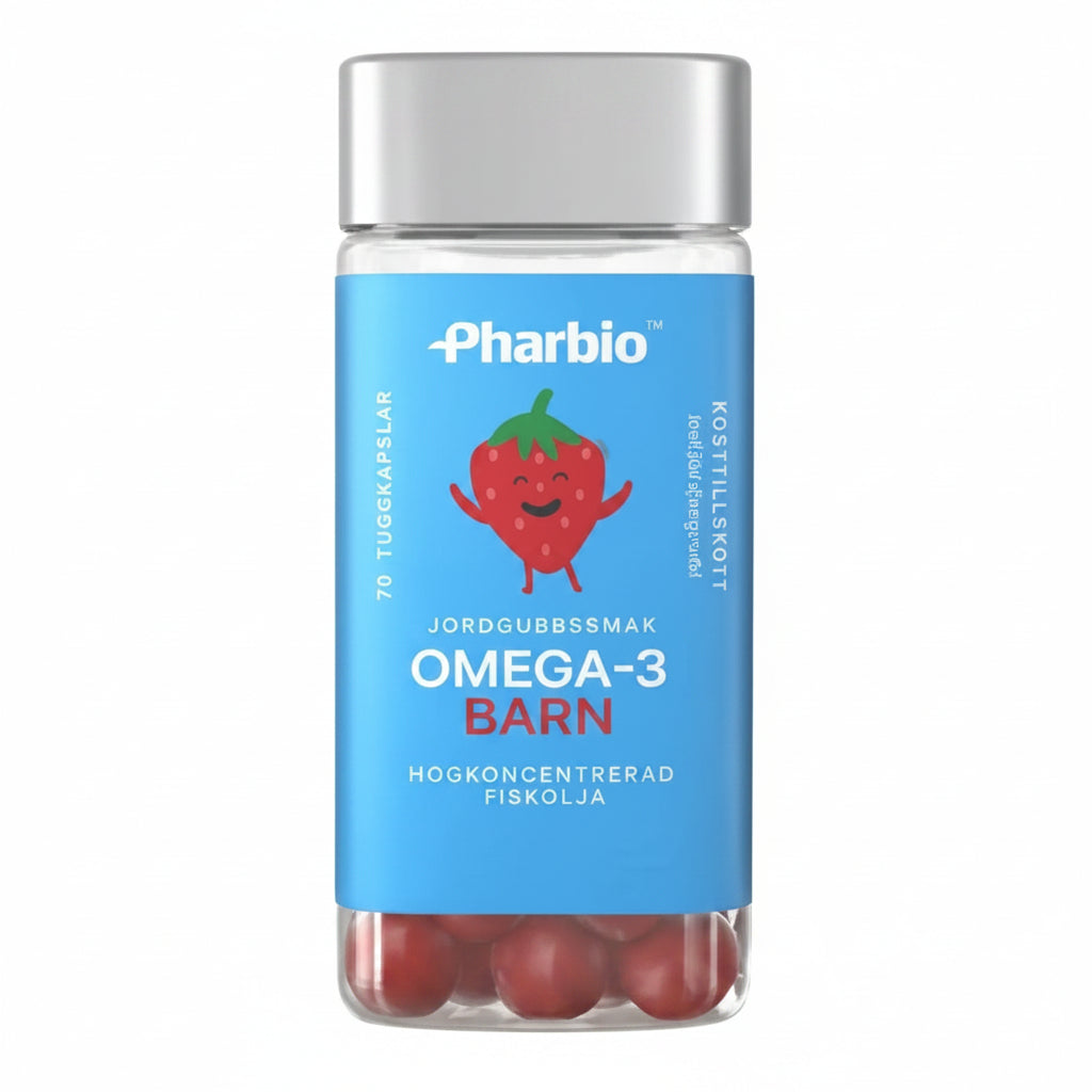 Pharbio  兒童高濃度魚油營養膠囊  70 顆   草莓口味